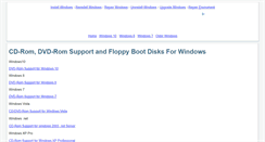 Desktop Screenshot of cdromsupport.windowsreinstall.com