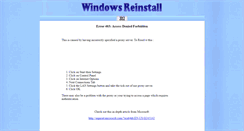 Desktop Screenshot of error403.windowsreinstall.com