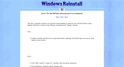 Desktop Screenshot of error734.windowsreinstall.com